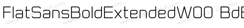 FlatSansBoldExtendedW00 BdEx字体转换